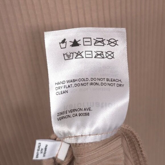 Reformation‎ Women's LARGE Dosch Maxi Dress Buff Bodycon Rib Knit Backless Sexy - Picture 10 of 11